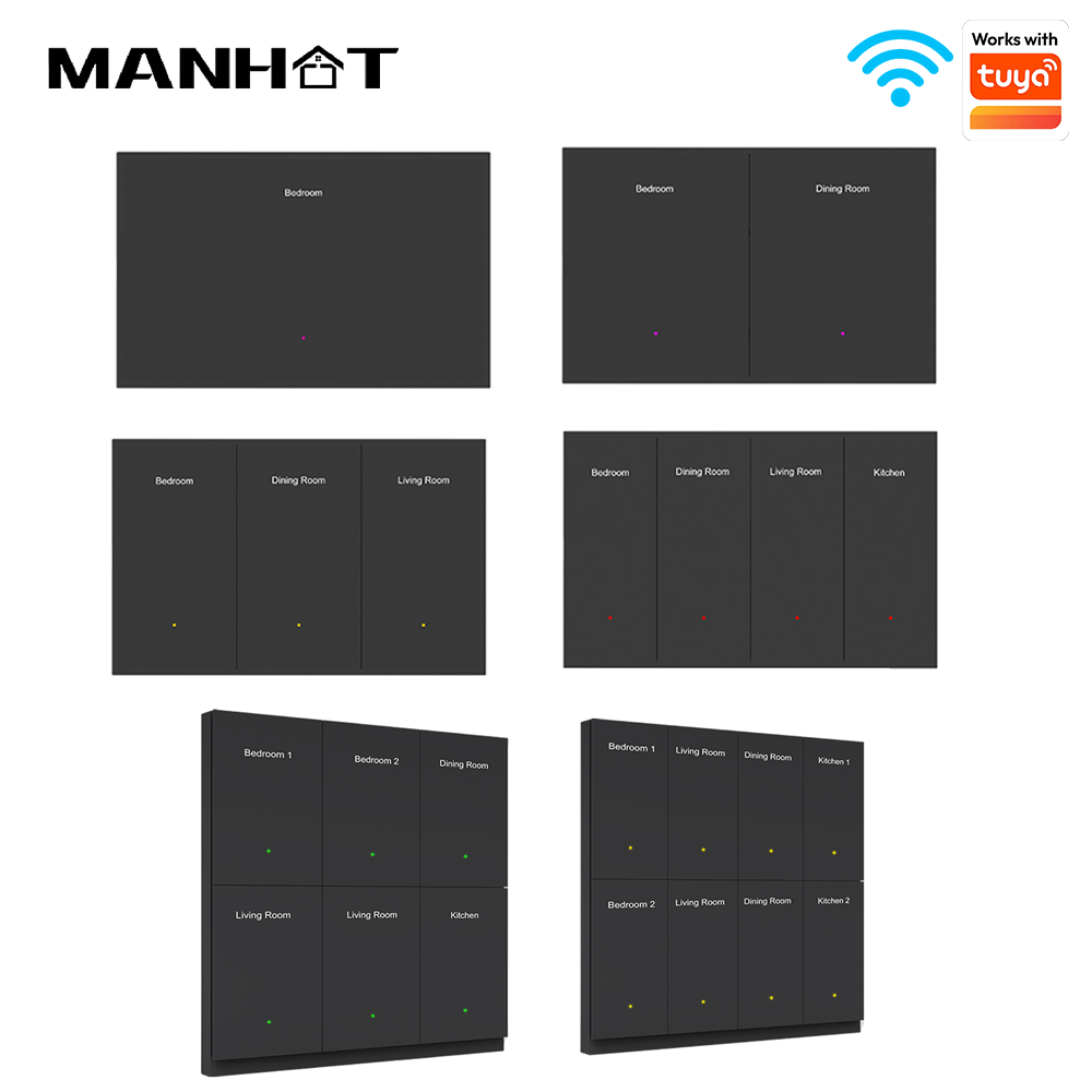 Smart Light Switch Wifi - 만호트 와이파이 스마트 DIY 이름표 부착형
