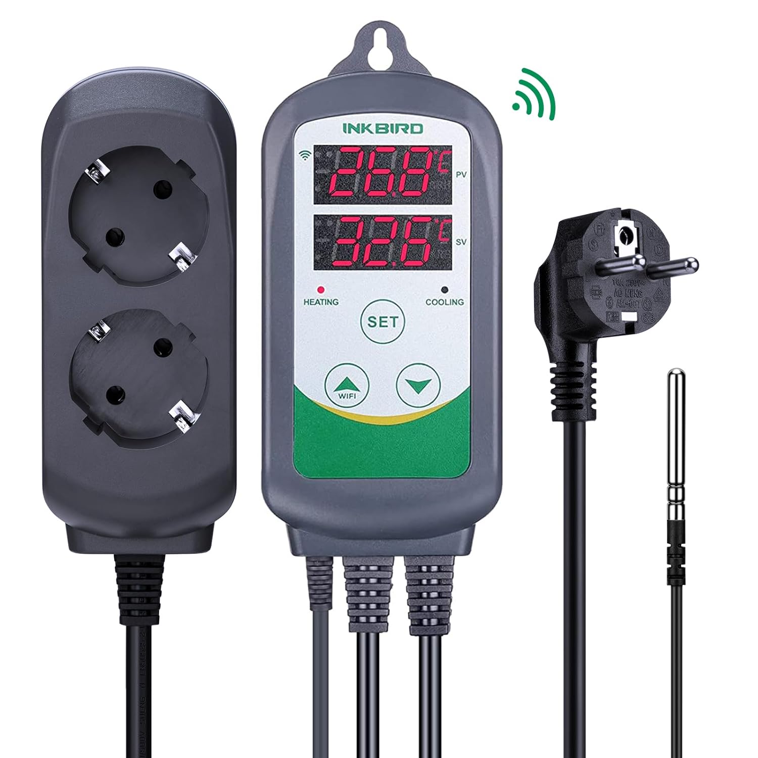 Wifi Thermostat - INKBIRD ITC-308-WiFi 디지털 온도 컨트롤러 유리