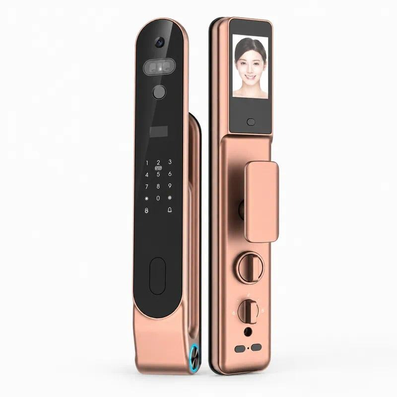 Smart Door Lock Wifi - 고품질 3D 얼굴 인식, 비밀번호, 손바닥