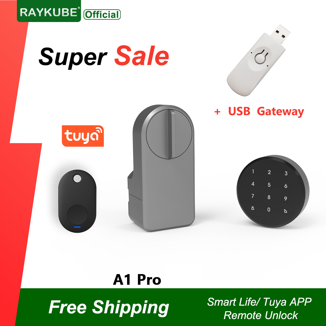 Smart Door Lock Wifi - RAYKUBE A1 Pro Tuya BEL 스마트