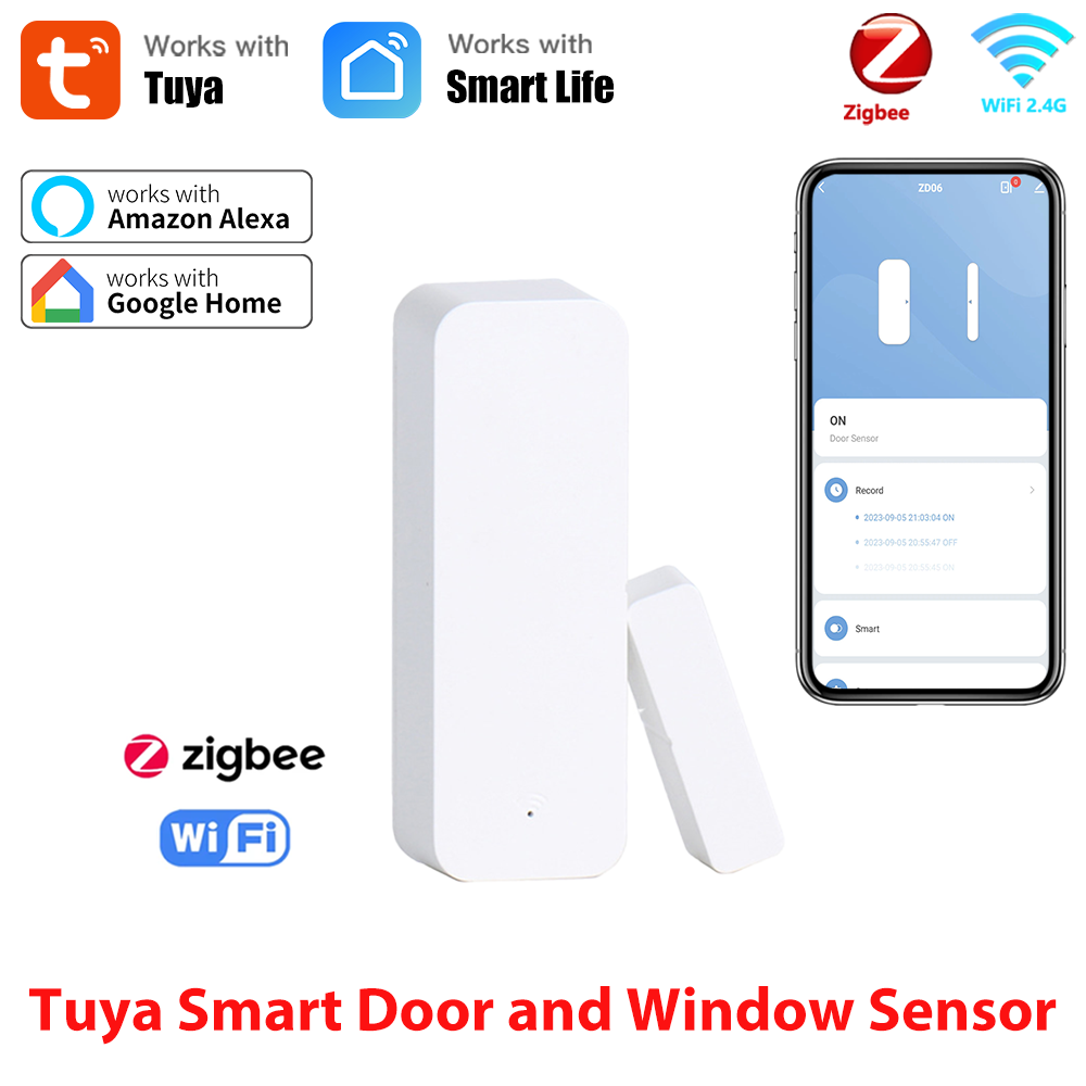 Tuya 스마트 WiFi/Zigbee 도어 윈도우 센서 - Smart Home Automation Kit 리뷰 및 가격