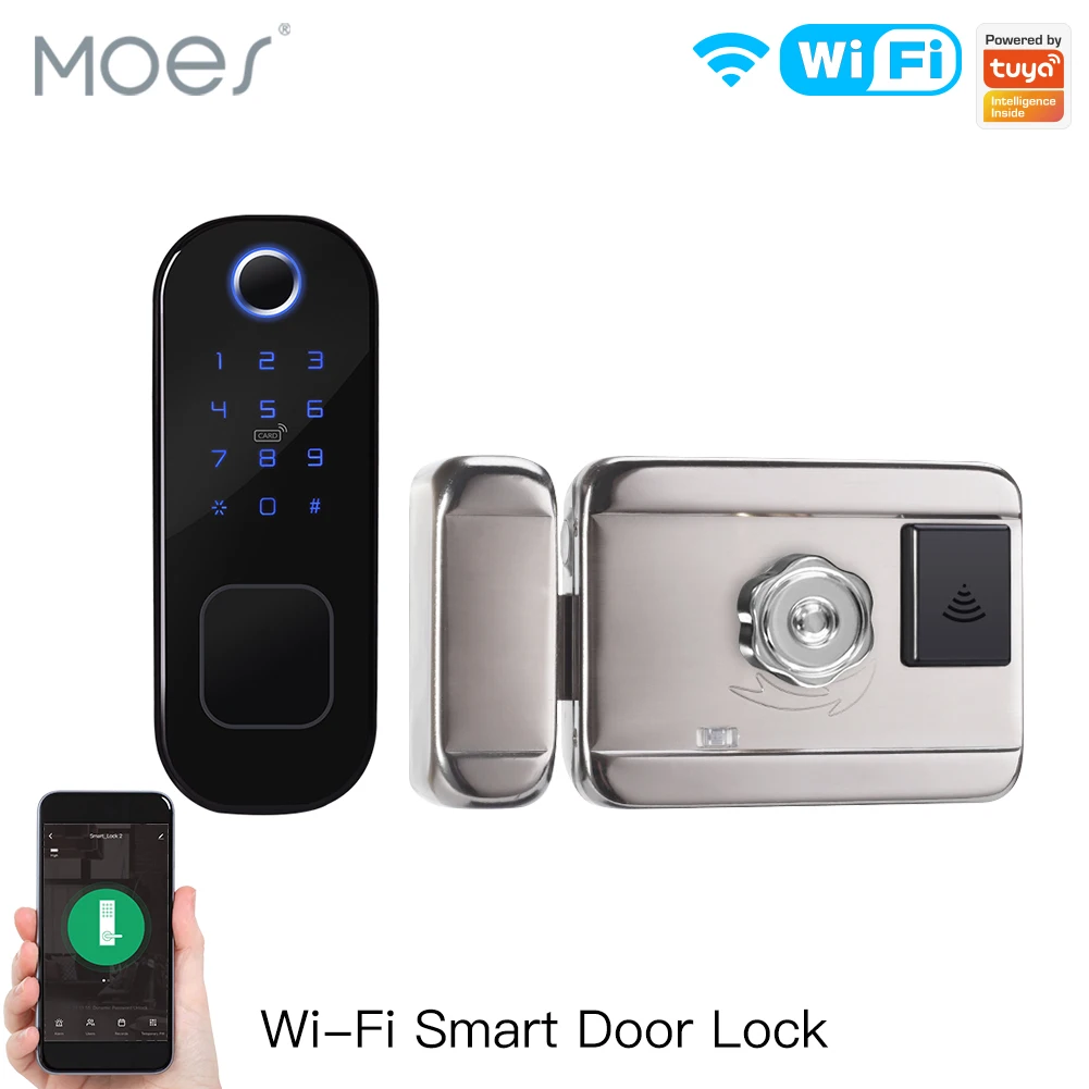MOES 와이파이 투야 스마트 도어락, 지문 잠금, 스 - Smart Door Lock Wifi 리뷰 및 가격
