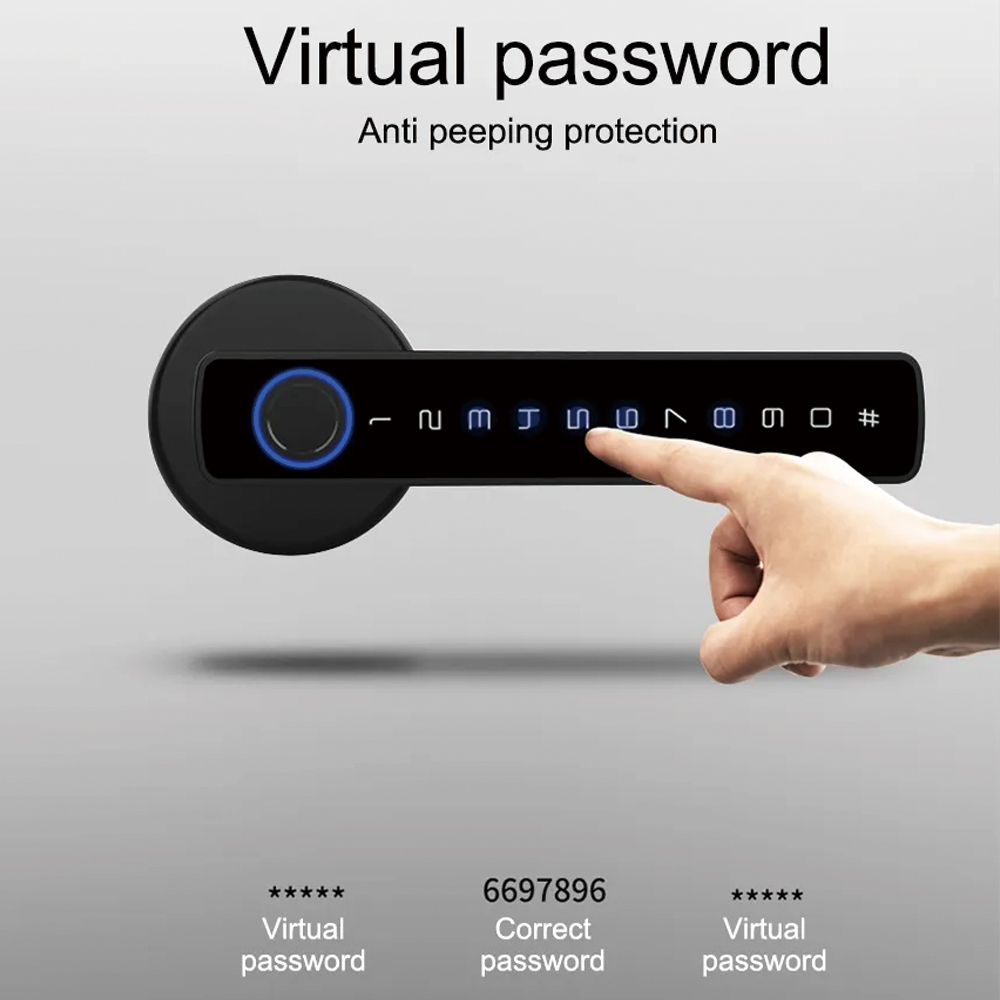 TYSH Tuya 스마트 자동 보안 생체 인식 지문 핸 - Smart Door Lock Wifi 리뷰 및 가격