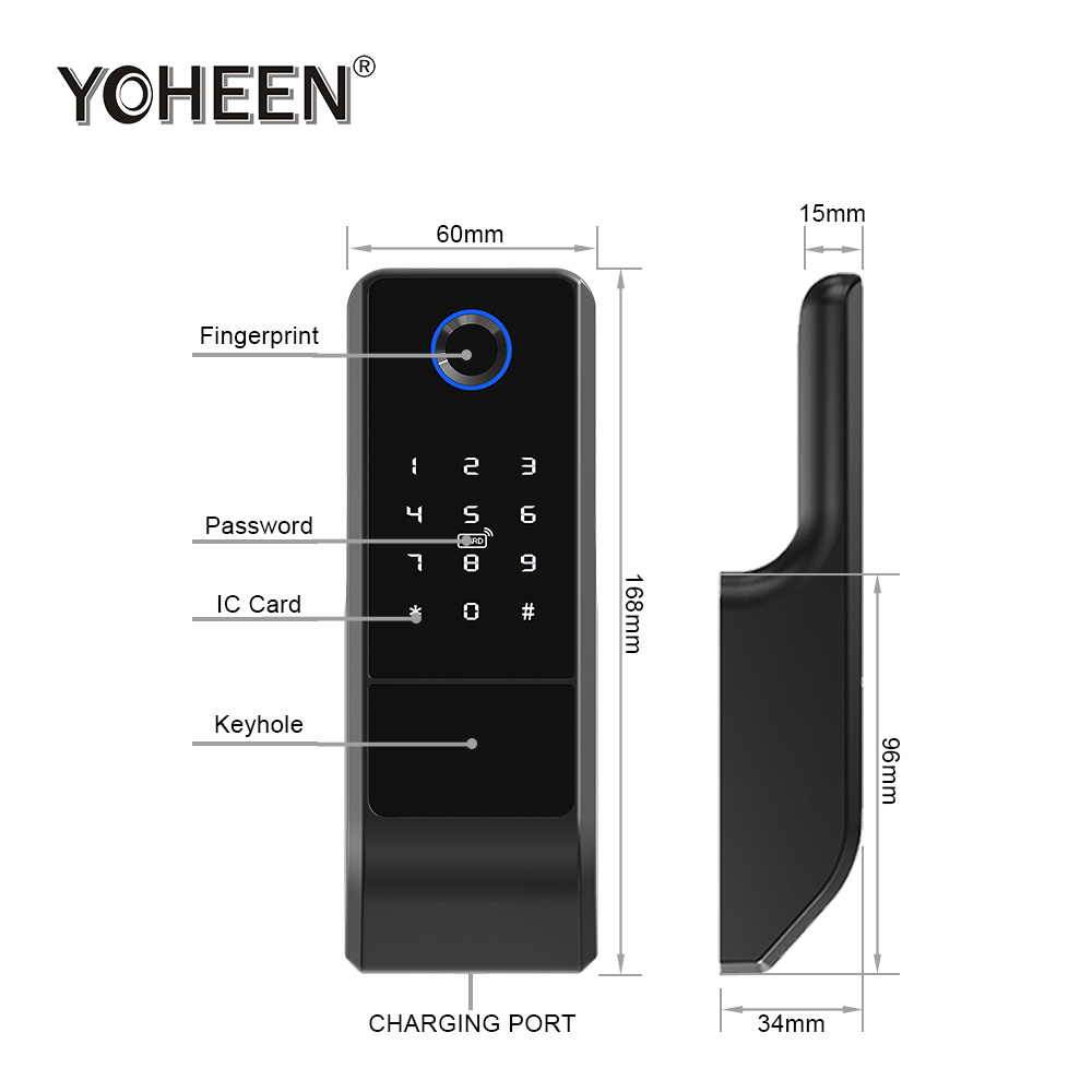 방수 투야 앱 와이파이 잠금장치 양면 전자 지문 스마트 - Smart Door Lock Wifi 리뷰 및 가격