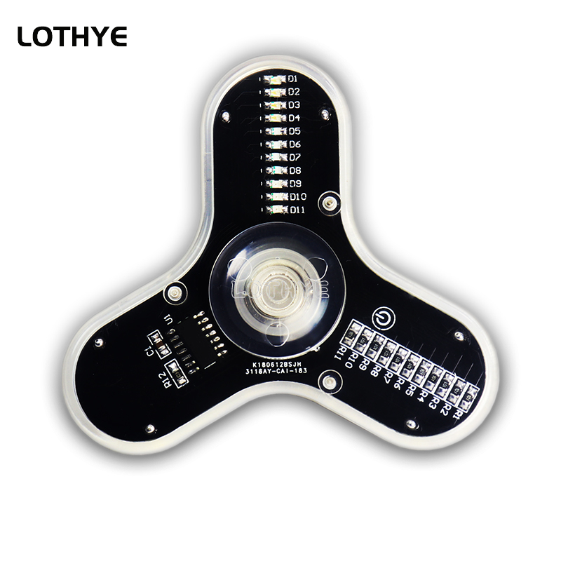 LED Fidget Spinner 제조 스피커 분위기  - Electronics Project Kit 리뷰 및 가격
