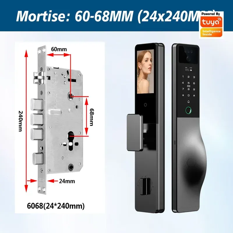 스마트 잠금장치, 인터콤, 비밀번호, 투야(Tuya)  - Smart Door Lock Wifi 리뷰 및 가격