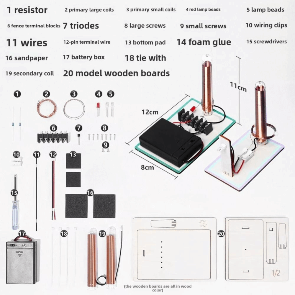무선 전력 전송 모델, DIY 전자 부품 조립 키트,  - Stem Robotics Kit 리뷰 및 가격